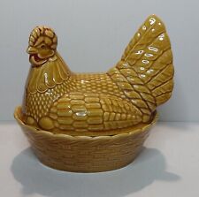 Vintage glazed hen for sale  PONTEFRACT