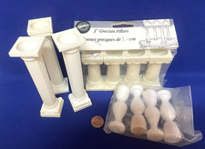 GRUPO MINIATURA DE PILARES DE PLÁSTICO E MADEIRA PARA CASA DE BONECAS comprar usado  Enviando para Brazil