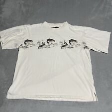 Camiseta masculina vintage North River bege grande envoltório em torno de peixe robalo manga curta comprar usado  Enviando para Brazil