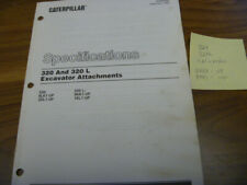 CAT Caterpillar 320 320L Excavator Attachment Specs Service Repair Manual 2DL1, usado comprar usado  Enviando para Brazil