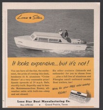 1954 Lone Star Boat Perfeito estado. Anúncio impresso Co. 21’ alumínio Cruise Master comprar usado  Enviando para Brazil