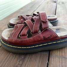 RARO Dr Martens sandálias deslizantes vermelhas de couro pescador Y2K comprar usado  Enviando para Brazil