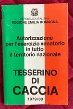 Tesserino caccia 1979 usato  Gatteo