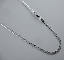 Colar Herringbone Wave Design italiano 925 corrente de prata esterlina 16,20 polegadas comprar usado  Enviando para Brazil