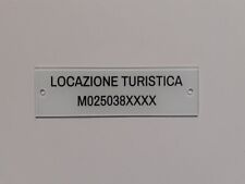 Targhetta identificativa per usato  Induno Olona