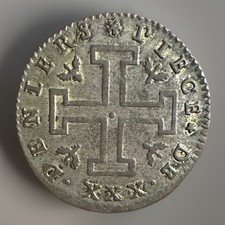 Ducado de Lorena, Leopoldo I, 30 Deniers, 1710-1720, Nancy, Prata UA, usado comprar usado  Enviando para Brazil