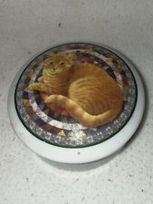 Cat lidded trinket for sale  SPALDING