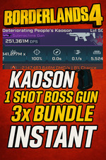 Używany, Borderlands 4 MODDEDx3 ONE SHOT SMGS 250M DMG + SZALONY PISTOLET | XBOX, PS5, PC na sprzedaż  Wysyłka do Poland