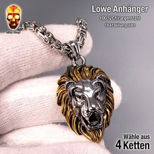 Löwe anhänger vergoldet gebraucht kaufen  München