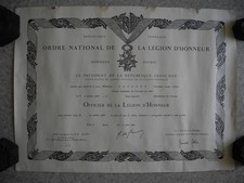 Militaria diplôme légion d'occasion  Marans