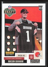 2025 Panini Instant NFL Draft Night Mason Graham RC Cleveland Browns #NFLDN-5 comprar usado  Enviando para Brazil
