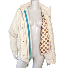 Casaco acolchoado feminino London Fog vintage com forro com zíper | LP, usado comprar usado  Enviando para Brazil