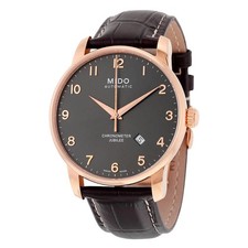Relógio masculino Mido Jubilee automático mostrador preto couro marrom M86903138 comprar usado  Enviando para Brazil