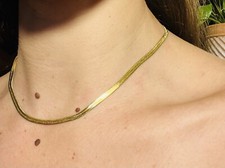 Collier fantaisie acier d'occasion  Deuil-la-Barre