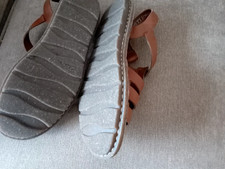 Clarks leather sandals for sale  CAMBERLEY