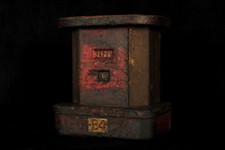 Poste de madeira vintage C.1920/bombeiro? Decoração de loft industrial para oficina comprar usado  Enviando para Brazil
