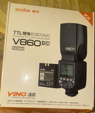 Flash de cámara Godox V860II-C para Canon + cargador de batería segunda mano  Embacar hacia Mexico