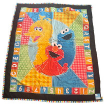 Cobertor de colcha de retalhos para bebê Sesame Street Binky Patrol reconfortante comprar usado  Enviando para Brazil