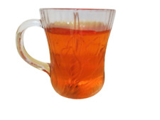 Vela de gel laranja em caneca de vidro transparente nova nunca queimada sem perfume, usado comprar usado  Enviando para Brazil