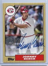 2022 TOPPS 1987 TOPPS HOF JOHNNY BENCH AUTÓGRAFO AUTOGRAFADO CINCINNATI REDS comprar usado  Enviando para Brazil