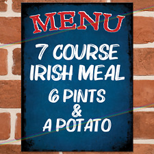 Irish menu funny for sale  BLACKPOOL