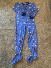 Pijama Disney Eeyore One Piece pé adulto azul botão para cima feminino médio comprar usado  Enviando para Brazil
