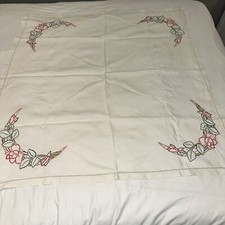 Vintage linen embroidered for sale  HEMEL HEMPSTEAD
