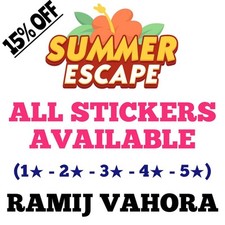 Todos os conjuntos de adesivos disponíveis aqui 1-2-3-4-5⭐ (Envio super rápido) Álbum SUMMER ESCAPE comprar usado  Enviando para Brazil
