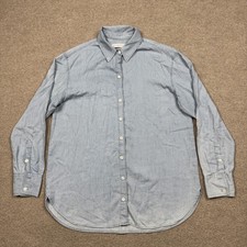 Camisa masculina vintage Y2K Abercrombie Fitch tamanho P azul manga longa botão para cima comprar usado  Enviando para Brazil