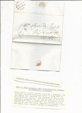1824 entire letter for sale  KENILWORTH