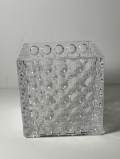 Usado, Cubo de vidro transparente mil olhos suporte votivo/suporte para planta 4 pol. comprar usado  Enviando para Brazil