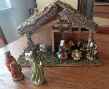 Presepe capanna artigianale usato  Asti