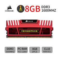 Memória de desktop Corsair Vengeance 8GB 4GB DDR3 1600MHz CL10 PC3-12800U 240 pinos BT, usado comprar usado  Enviando para Brazil