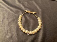 Bracelet perles blanche d'occasion  Bourgoin-Jallieu