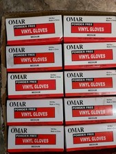 Usado, Luvas de vinil Omar sem látex 1000 luvas médias caixa aberta NOVO comprar usado  Enviando para Brazil