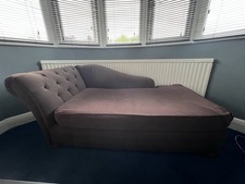 Brown fabric futon for sale  HARROW