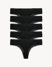 Pack thongs black for sale  BLACKBURN