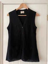 Black knitted vest for sale  WOKINGHAM
