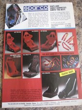Sparco seats sabelt for sale  BRISTOL
