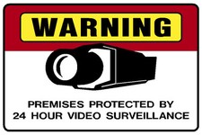 Warning premises protected d'occasion  Expédié en France