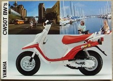 Folheto de vendas de scooters YAMAHA CW50T BW 1990-91 #LIT-3MC-0107115-90E/91E comprar usado  Enviando para Brazil