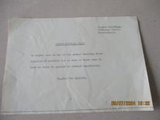 Typhoo tea letter for sale  BRADFORD