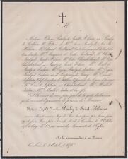 1874 faire part usato  Spedire a Italy