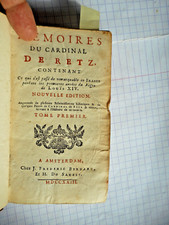 1723 memoires cardinal d'occasion  Paris XX