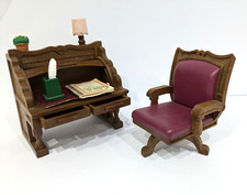 Cadeira giratória vintage Sylvanian Families estudo roll-top escritório escrivaninha Tomy comprar usado  Enviando para Brazil