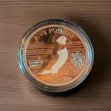 Silbermünze puffin papageient gebraucht kaufen  Trier