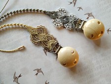 Schnullerkette grau der gebraucht kaufen  Deutschland