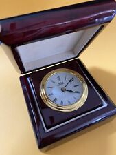 Vintage Selco Geneve Rosewood Relógio de Mesa Viagem Mini Relógios Na Caixa Presente Recompensas, usado comprar usado  Enviando para Brazil