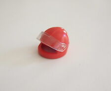 Używany, PLAYMOBIL (0383) Casque Adulte de Moto Rouge avec Visiére na sprzedaż  Wysyłka do Poland