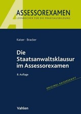 Staatsanwaltsklausur assessore gebraucht kaufen  Bayreuth
